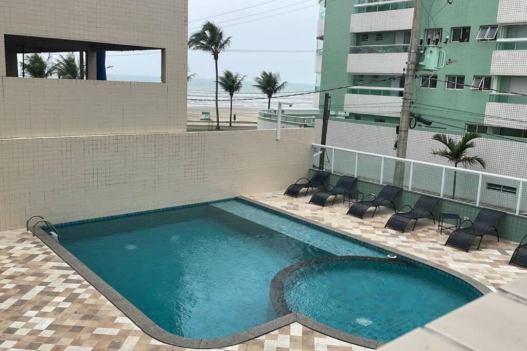 Apto Pe Na Areia Vista Mar برايا جراندي المظهر الخارجي الصورة